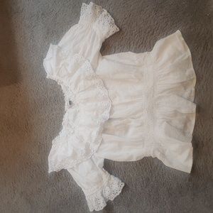 Universal Thread Off Shoulder White Top